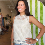 Suki Fringe Hem Sleeveless Top - Elle Maxine