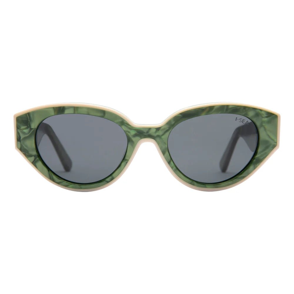 Suki Sunglasses - Moss/Smoke - Elle Maxine