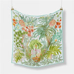 Summer Square Scarf - Green - Elle Maxine