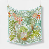 Summer Square Scarf - Green - Elle Maxine