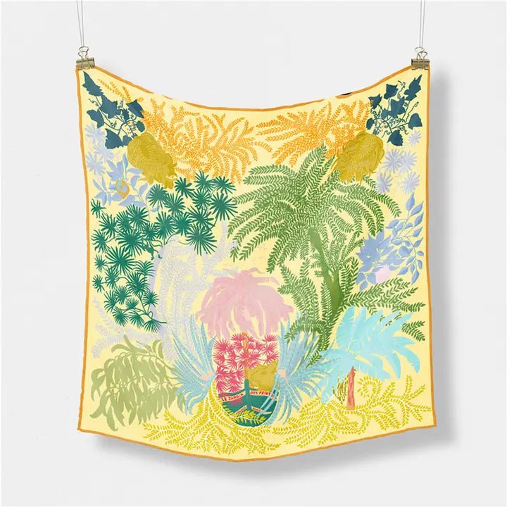 Summer Square Scarf - Yellow - Elle Maxine