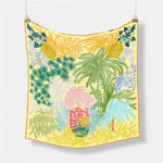 Summer Square Scarf - Yellow - Elle Maxine