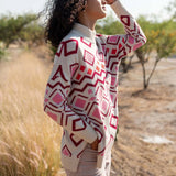 Sun Valley Sweater - Pink/Burgundy - Elle Maxine