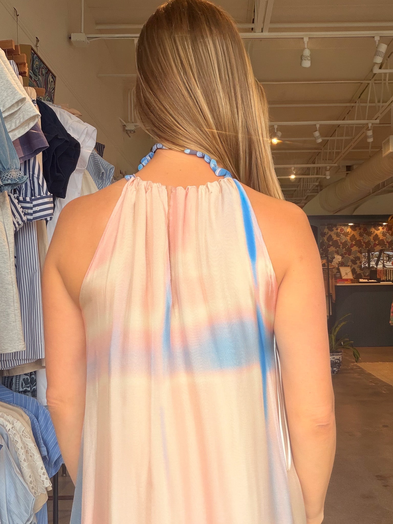 Sunrise Halter Maxi Dress - Elle Maxine