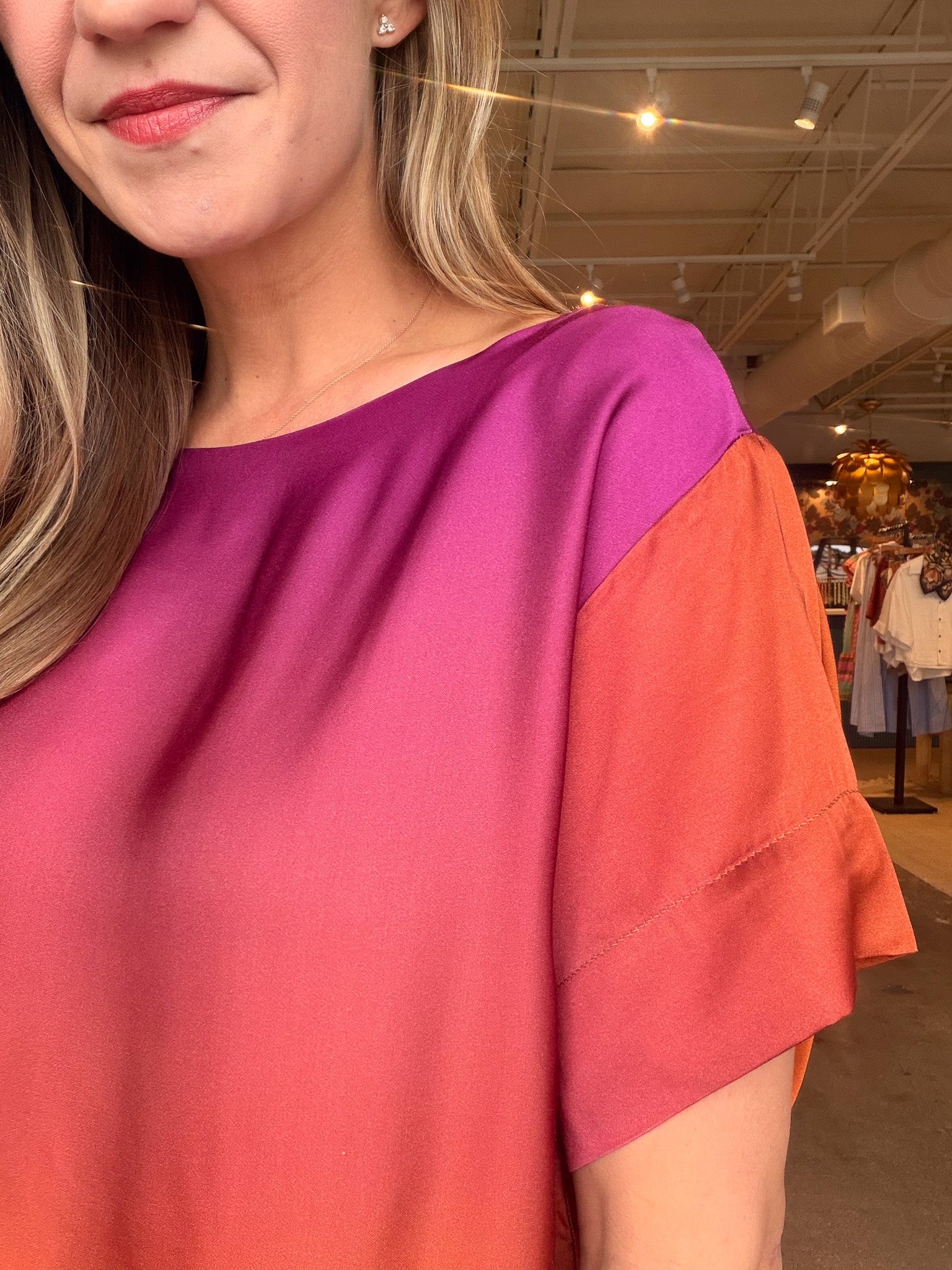 Sunset Ombre Blouse - Elle Maxine