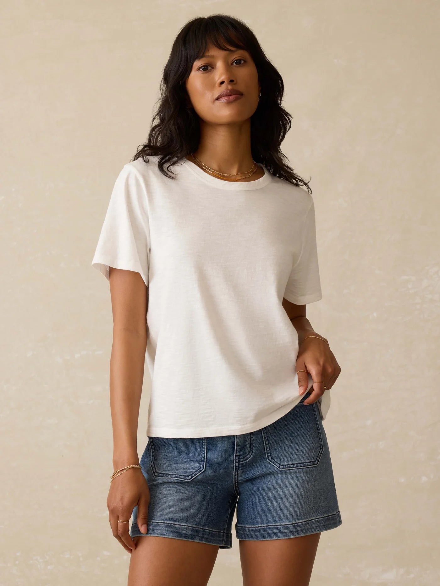 Sunwashed Crew Tee - Elle Maxine