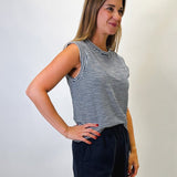 Sunwashed Slub Tank - Titan - Elle Maxine