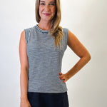 Sunwashed Slub Tank - Titan - Elle Maxine