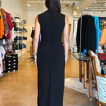 Supersoft Trim Midi Dress - Black - Elle Maxine