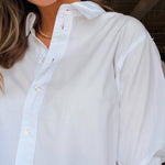 Suri Button Down Top - White - Elle Maxine