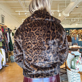 Sutton Fur Jacket - Leopard - Elle Maxine
