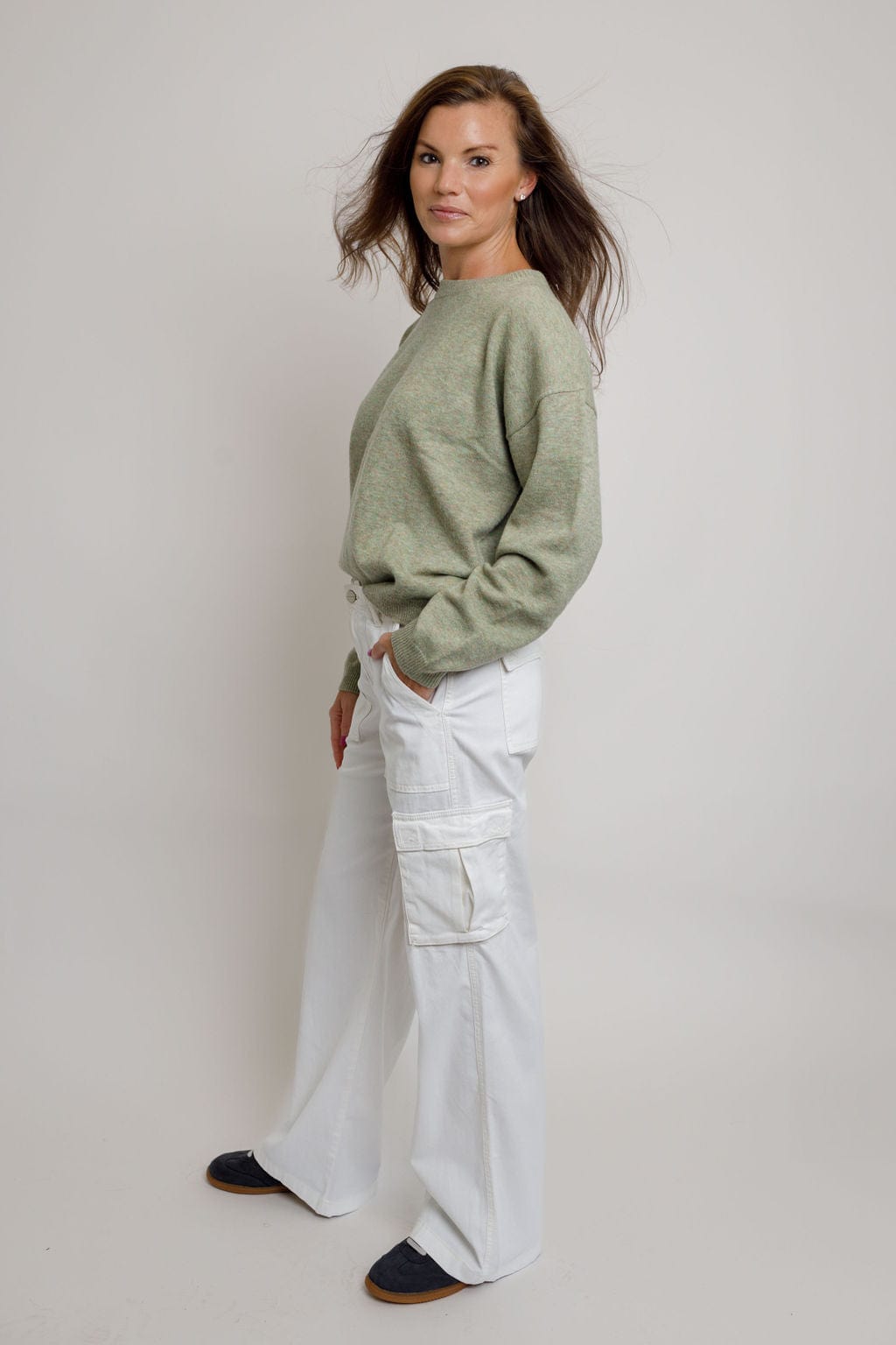 Sutton Sage Sweater - Elle Maxine