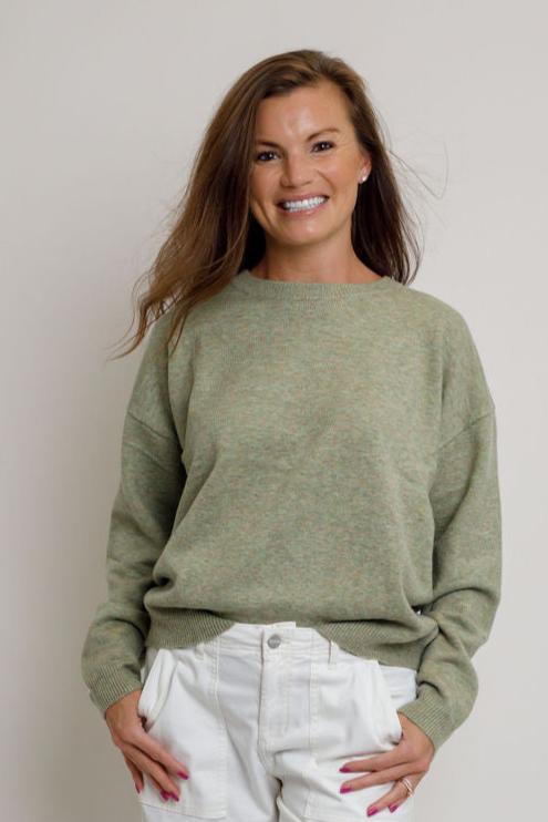 Sutton Sage Sweater - Elle Maxine