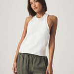 Talula Sweater Tank - White - Elle Maxine
