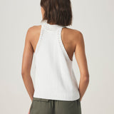 Talula Sweater Tank - White - Elle Maxine