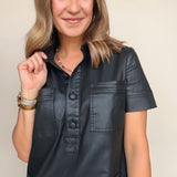 Tatiana Coated Dress - Elle Maxine