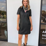 Tatiana Coated Dress - Elle Maxine