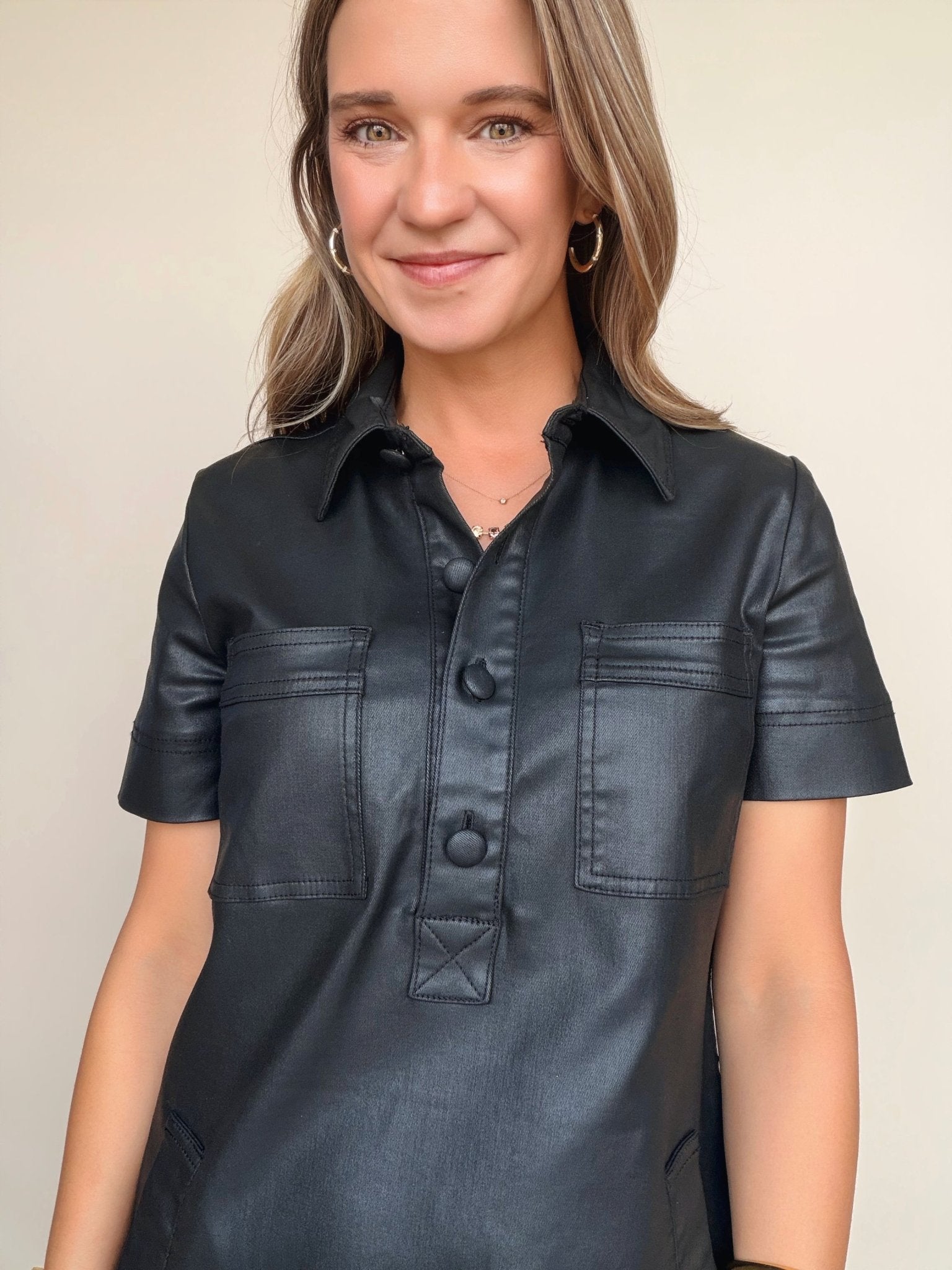 Tatiana Coated Dress - Elle Maxine