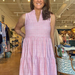 Tatum Dress - Pink Gingham - Elle Maxine