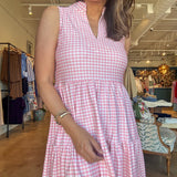 Tatum Dress - Pink Gingham - Elle Maxine
