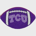 TCU Beaded Pouch - Football - Elle Maxine