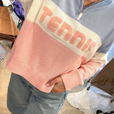 Tennis Color Blocked Quarter Zip - Elle Maxine