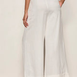 Terrace Linen Pant - Chalk - Elle Maxine