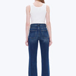 The High Rise Wide Leg - Med Blue - Elle Maxine