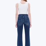 The High Rise Wide Leg - Med Blue - Elle Maxine