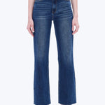The High Rise Wide Leg - Med Blue - Elle Maxine