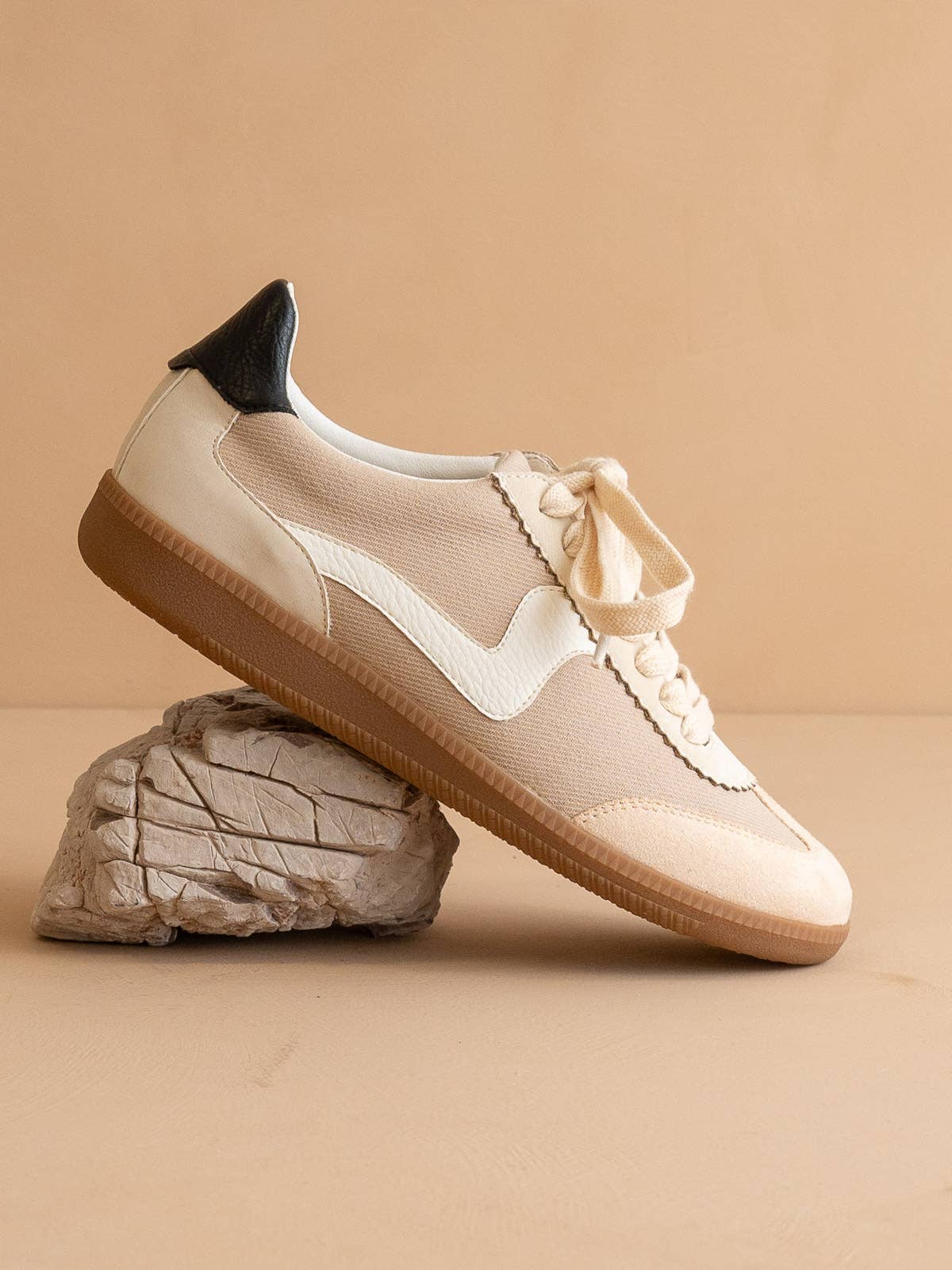 The Kyla Sneaker - Almond - Elle Maxine