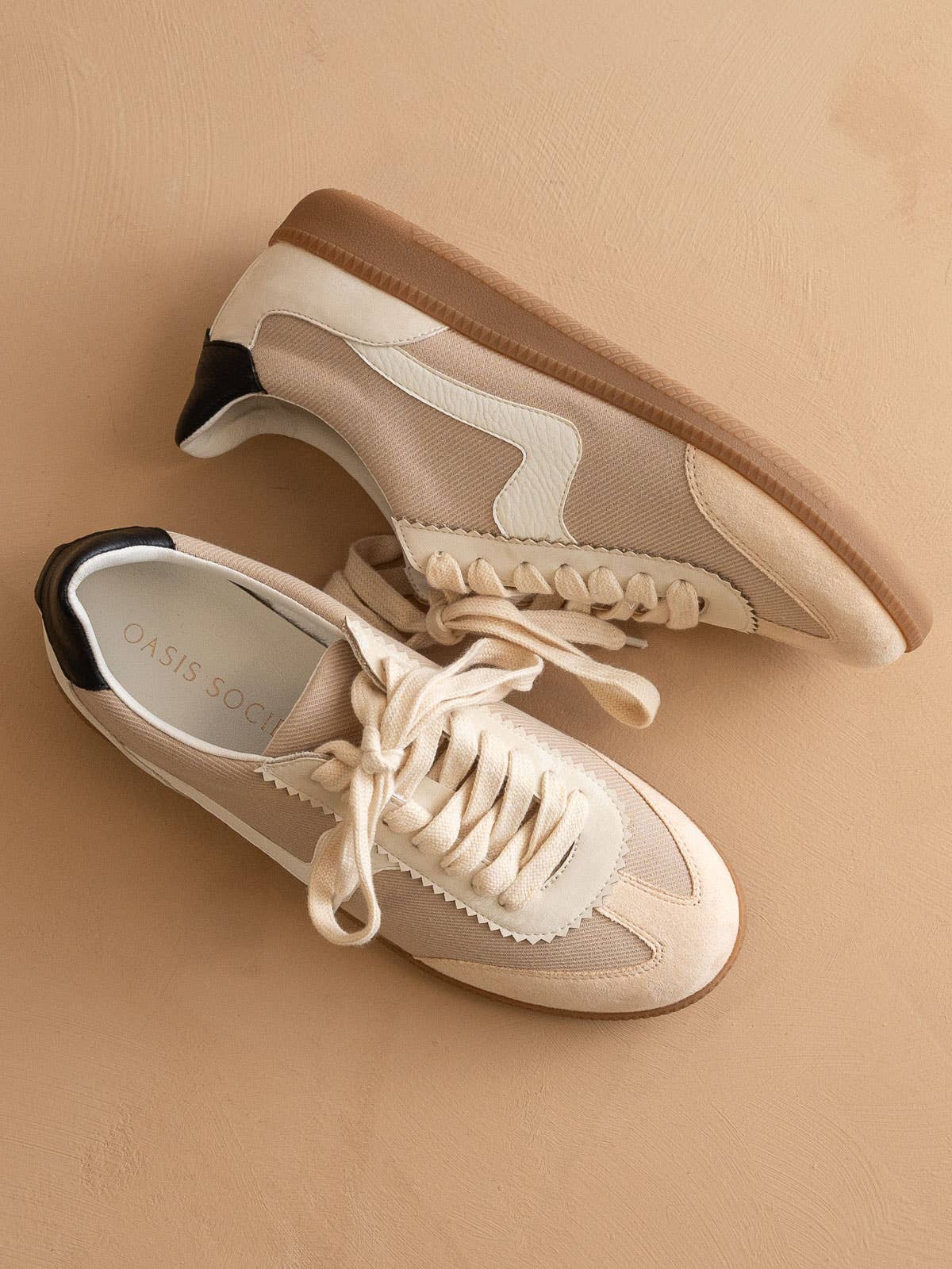 The Kyla Sneaker - Almond - Elle Maxine