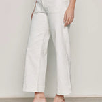 The Marine Crop Pant - Chalk - Elle Maxine