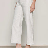 The Marine Crop Pant - Chalk - Elle Maxine