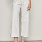 The Marine Crop Pant - Chalk - Elle Maxine