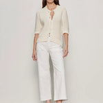 The Marine Crop Pant - Chalk - Elle Maxine
