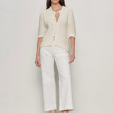 The Marine Crop Pant - Chalk - Elle Maxine
