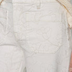 The Marine Crop Pant - Chalk - Elle Maxine