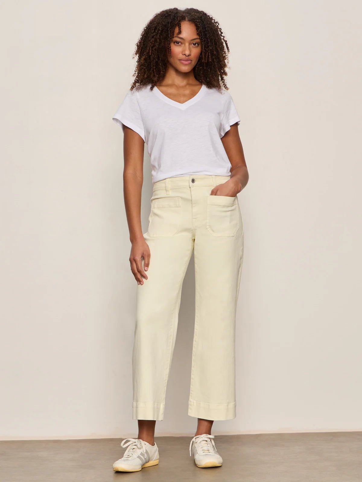The Marine Pant - Washed Lemon - Elle Maxine