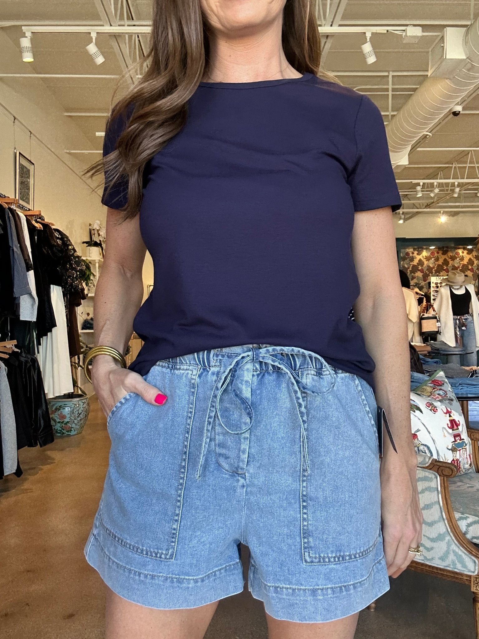 The Perfect Tee - Navy - Elle Maxine