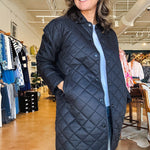 Theodore Quilted Jacket - Black - Elle Maxine