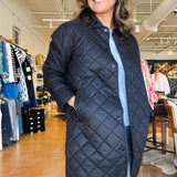 Theodore Quilted Jacket - Black - Elle Maxine