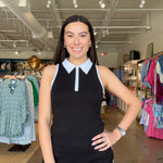 Tianna Half - Zip Collared Top - Elle Maxine