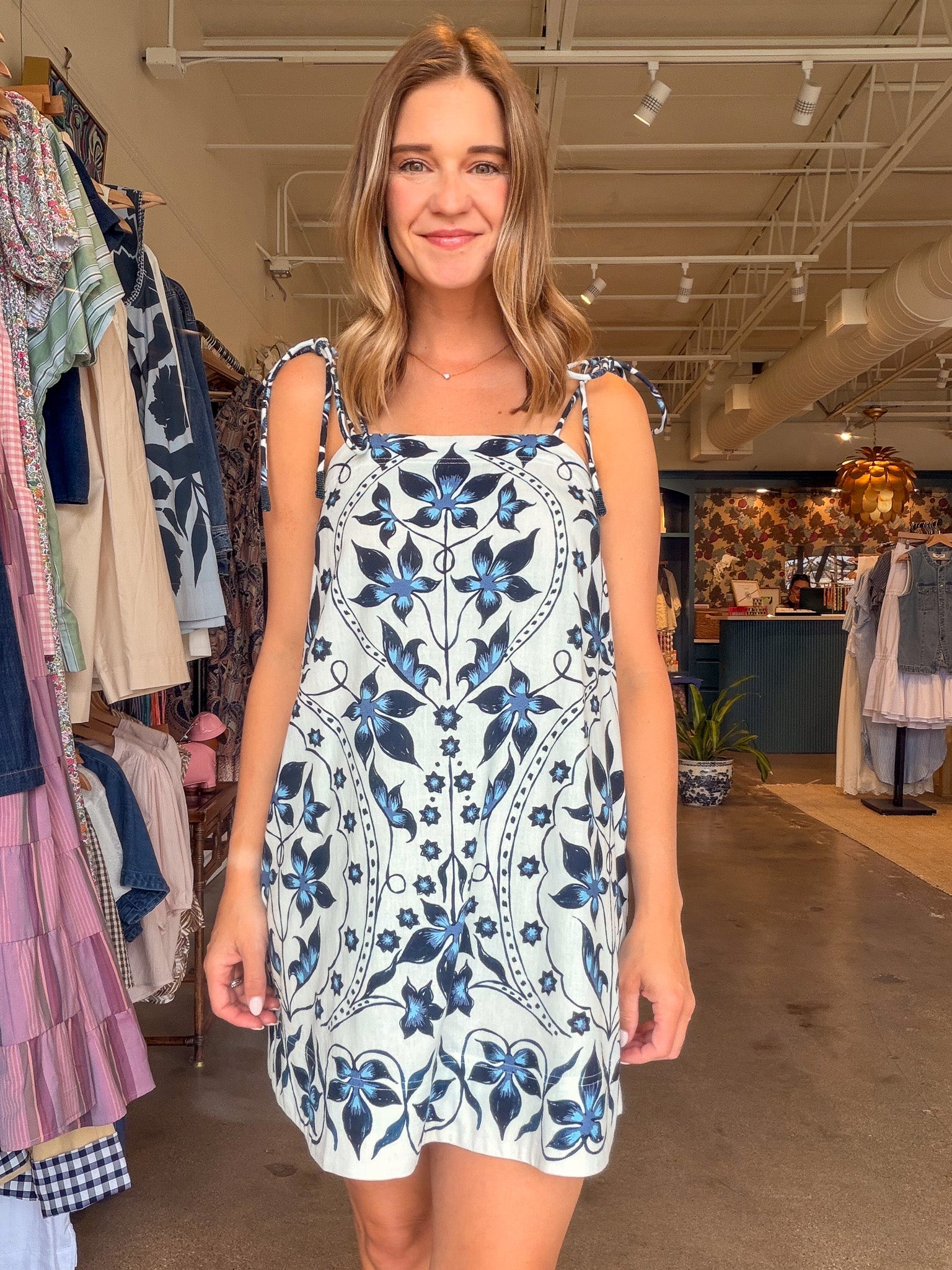 Tillie Mini Dress - Ceci Bluestone - Elle Maxine