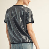 Tiny Sequins Sweater Top - Elle Maxine