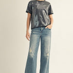 Tiny Sequins Sweater Top - Elle Maxine