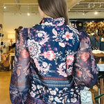 Toni Sheer Sleeve Blouse - Elle Maxine