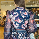 Toni Sheer Sleeve Blouse - Elle Maxine