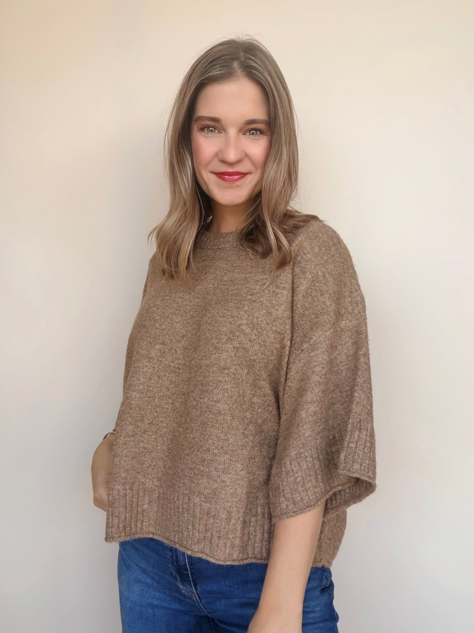 Tori Slouchy Knit Sweater - Elle Maxine