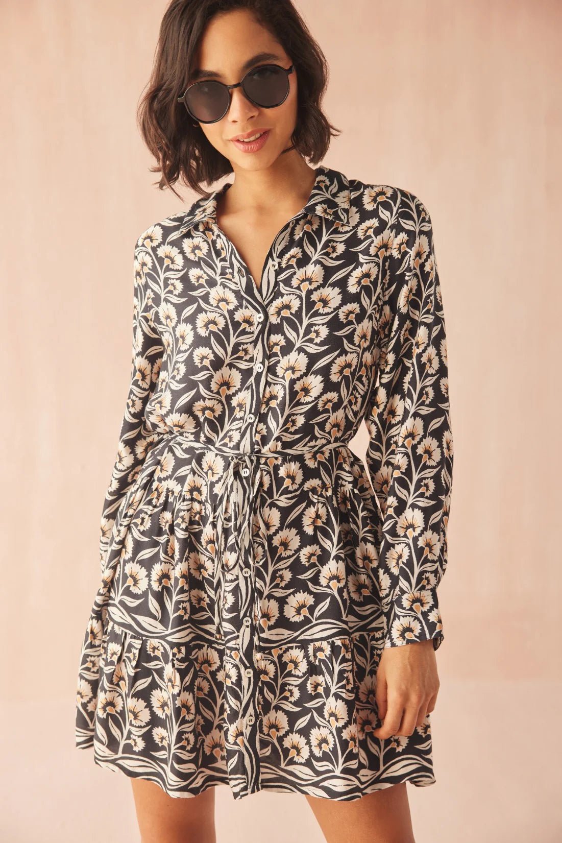 Tula Mini Dress - Porcini - Elle Maxine